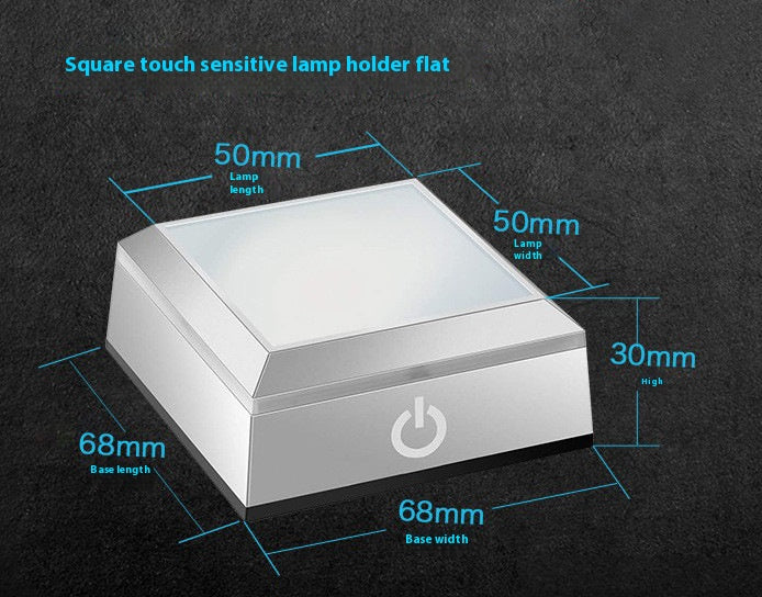 Square Touch Sensor Lamp Holder