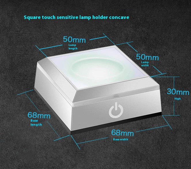 Square Touch Sensor Lamp Holder